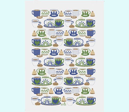 Towel 20 x 28", blue Fika