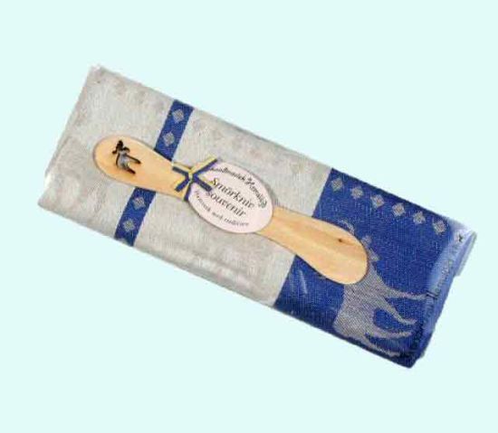 Towel & spreader set, moose blue