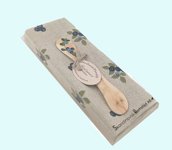 Towel & spreader set, blueberry