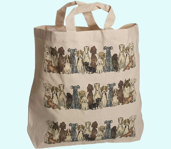 Tote bag 17 x 19", dog