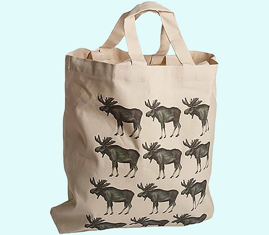 Tote bag 17 x 19", moose