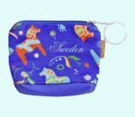 Coin purse w/ Dalahorse, blue