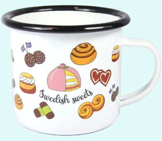 Mug enamel, Swedish sweets