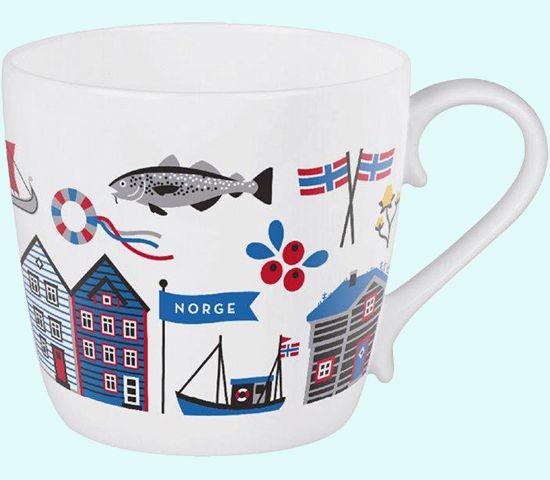 Mug, Norway symbols