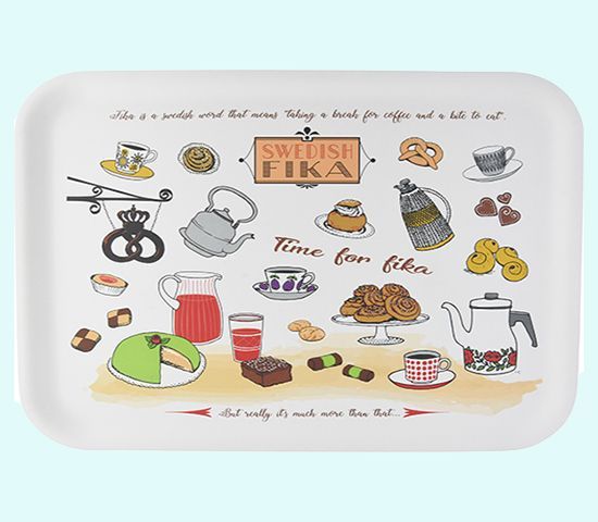 Tray 11 x 14", Swedish Fika