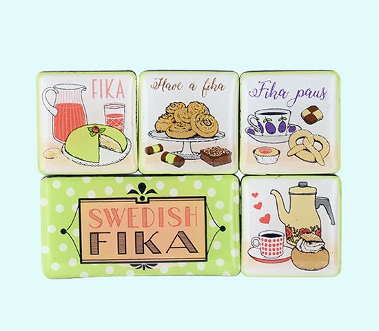 Magnet set, Swedish Fika