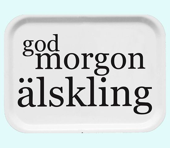 Tray 8" x 11", god morgon alskling