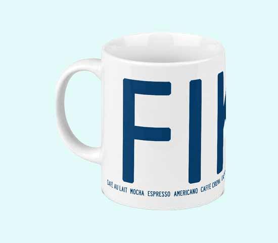 Mug, Fika blue