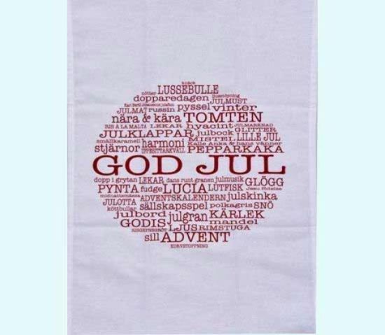 Towel 12" x 20", God Jul