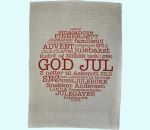 Towel 20 x 28", God Jul Norway