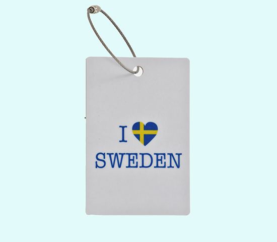 Luggage tag, I Love Sweden