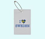 Luggage tag, I Love Sweden