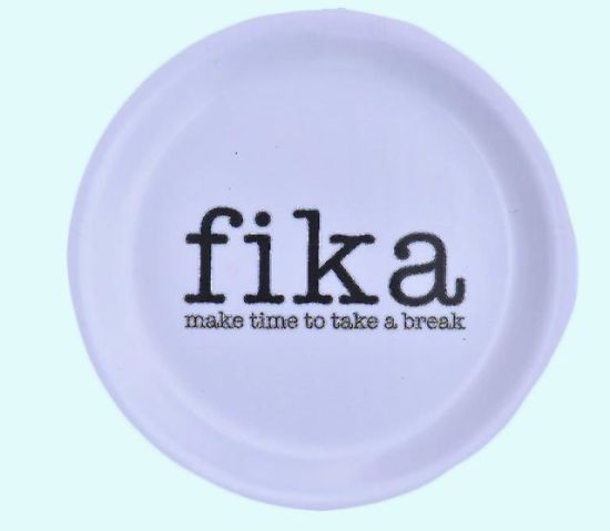 Coaster, Fika, make time to., white