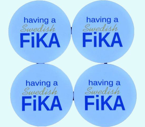 Coaster 4-pk, having a Swedish Fika