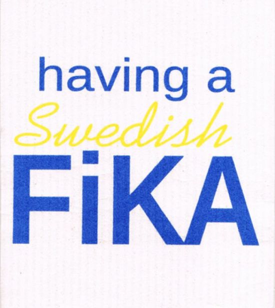 Dishcloth, having a Swedish FIKA