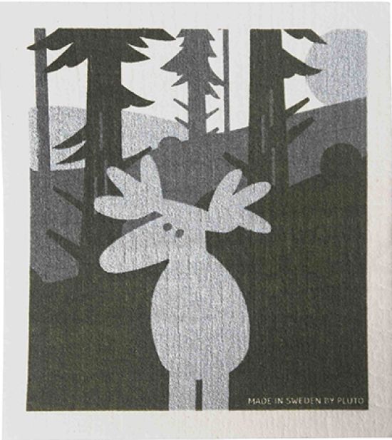 Dishcloth, moose forest