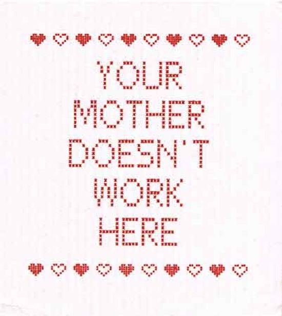 Dishcloth, Your Mother doesn't work here