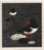 Dishcloth, oystercatcher