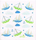 Dishcloth, sailboat