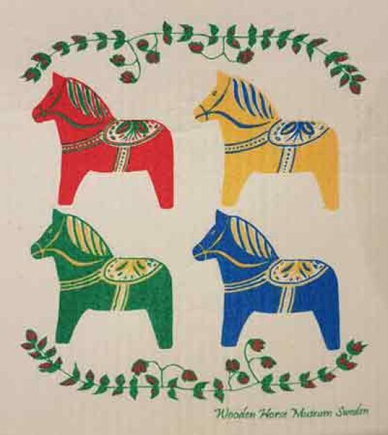 Dishcloth, Dalahorses in color