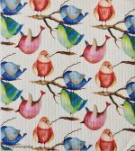 Dishcloth, colorful birds