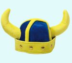 Viking helmet, blue/yellow