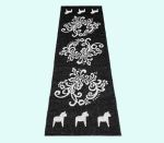 Plastic rug 28" x 80", Dala & kurbits, black