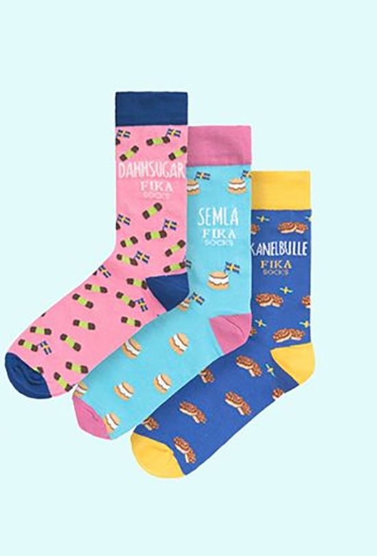 Socks, Fika gift box, 3-pk