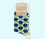 Socks, blueberry, off white, cotton M