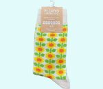 Socks, cloudberry, off white, cotton M