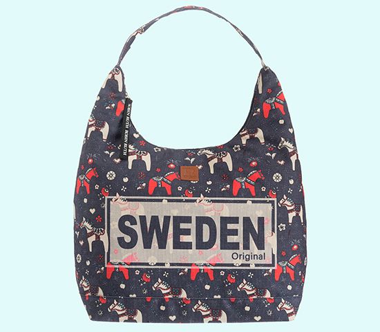 City bag, Sweden/Dalahorse, blue