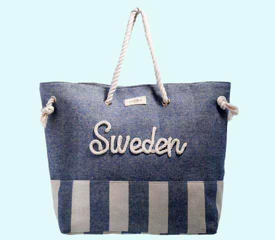 Rope bag Sweden L, blue