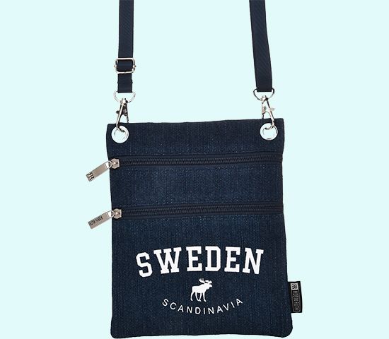 Passport bag Sweden, navy