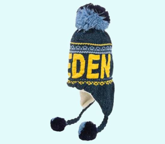 Winter hat bon bon Sweden, dark blue