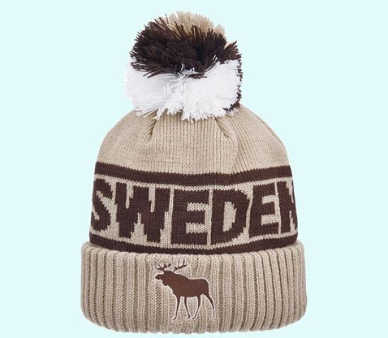 Winter hat beanie mesh Sweden, beige