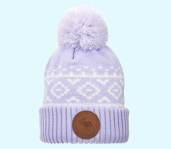 Winter hat beanie, purple