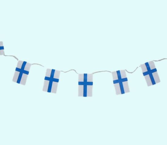 Flag garland, Finland