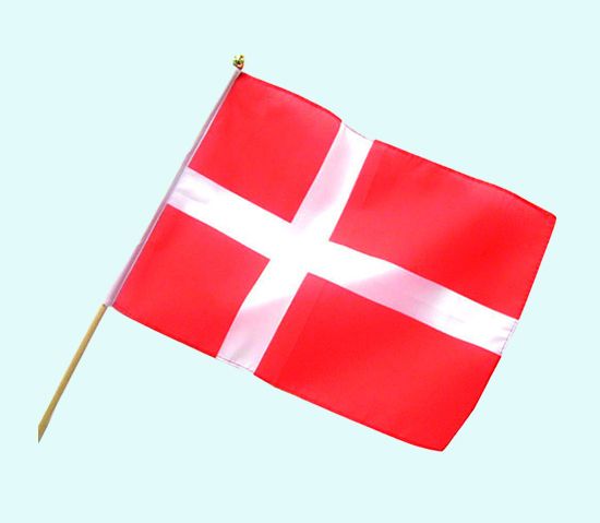 Flag Denmark, 12 x 18"