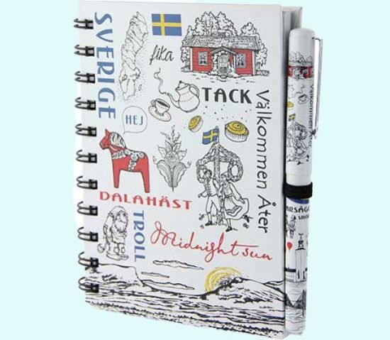 Notebook, Sweden drawings