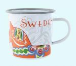 Enameled mug, Dalahorse Sweden