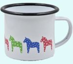 Enamel mug, Dalahorses