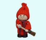 Tomte boy w/ broom